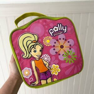 Vintage 2007 Polly Pocket Pink Zippered Carrying Case